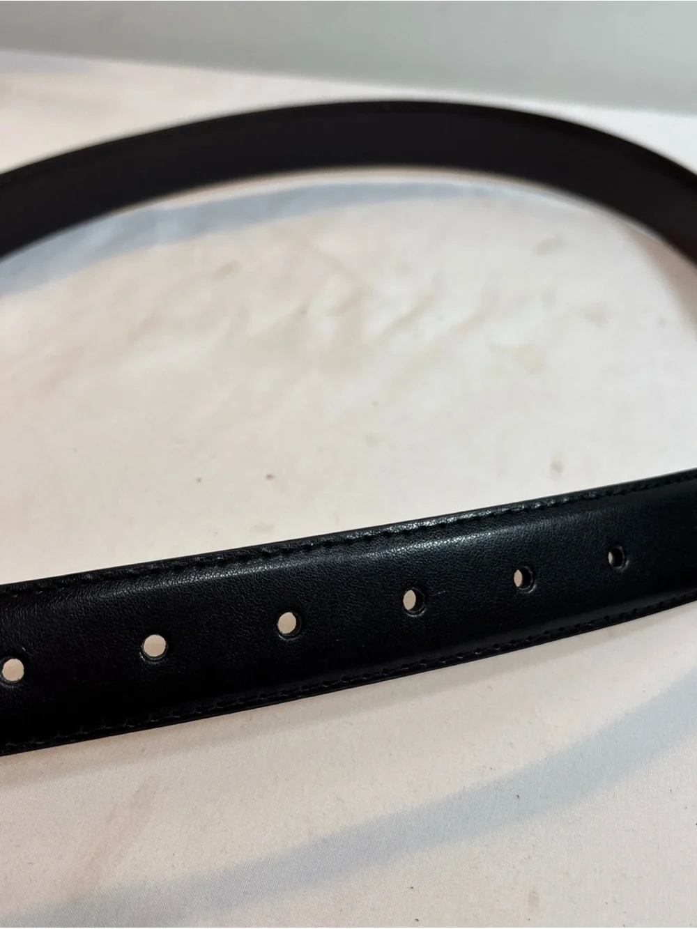 Steve Madden Men's black belt with metal buckle. 1137